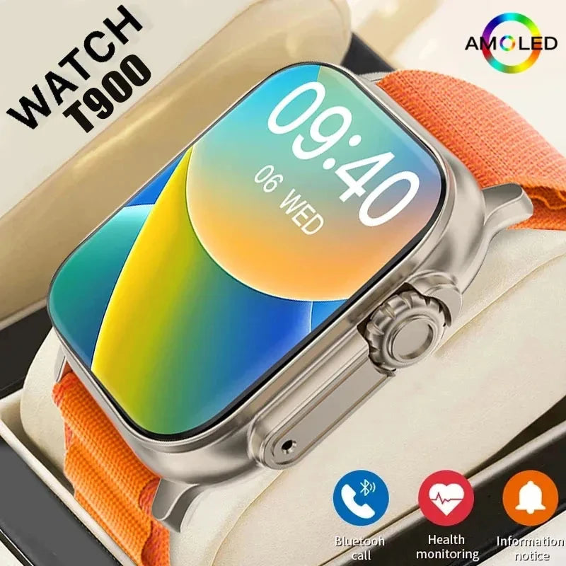 LAXASFIT T900 Ultra Smartwatch -  Compatível com Android e iOS