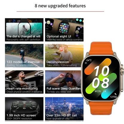 LAXASFIT T900 Ultra Smartwatch -  Compatível com Android e iOS